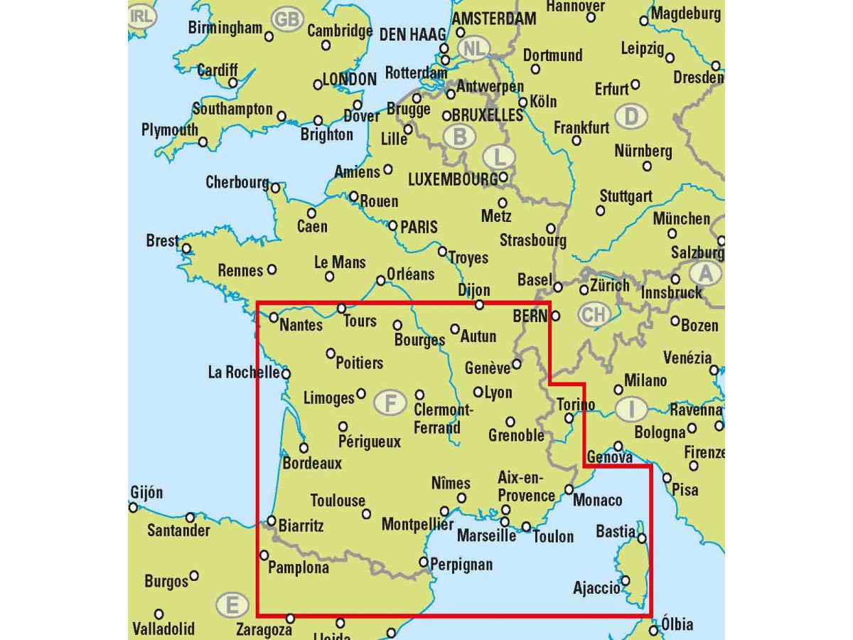 Karta Södra Frankrike | Karta